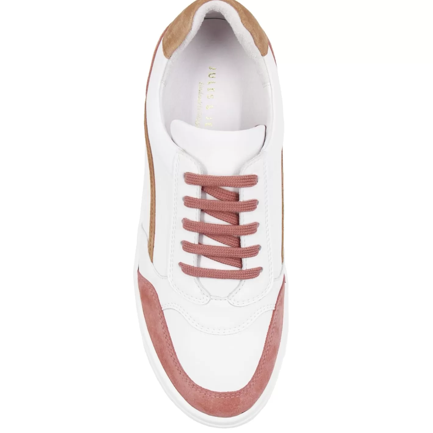 Baskets-JULES & JENN Baskets Vintage Cuir Blanc Beige Blanc/Beige