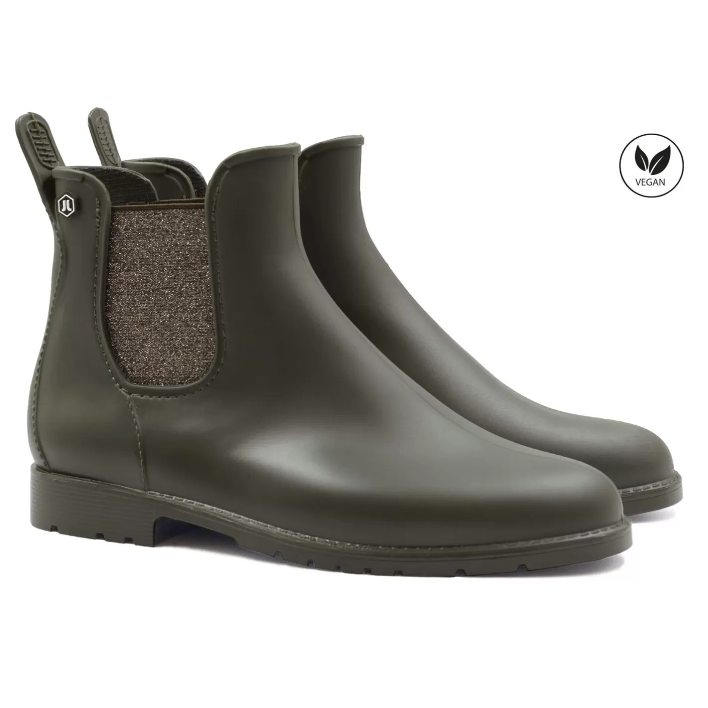 Bottines & Bottes-JULES & JENN Bottines De Pluie Kaki