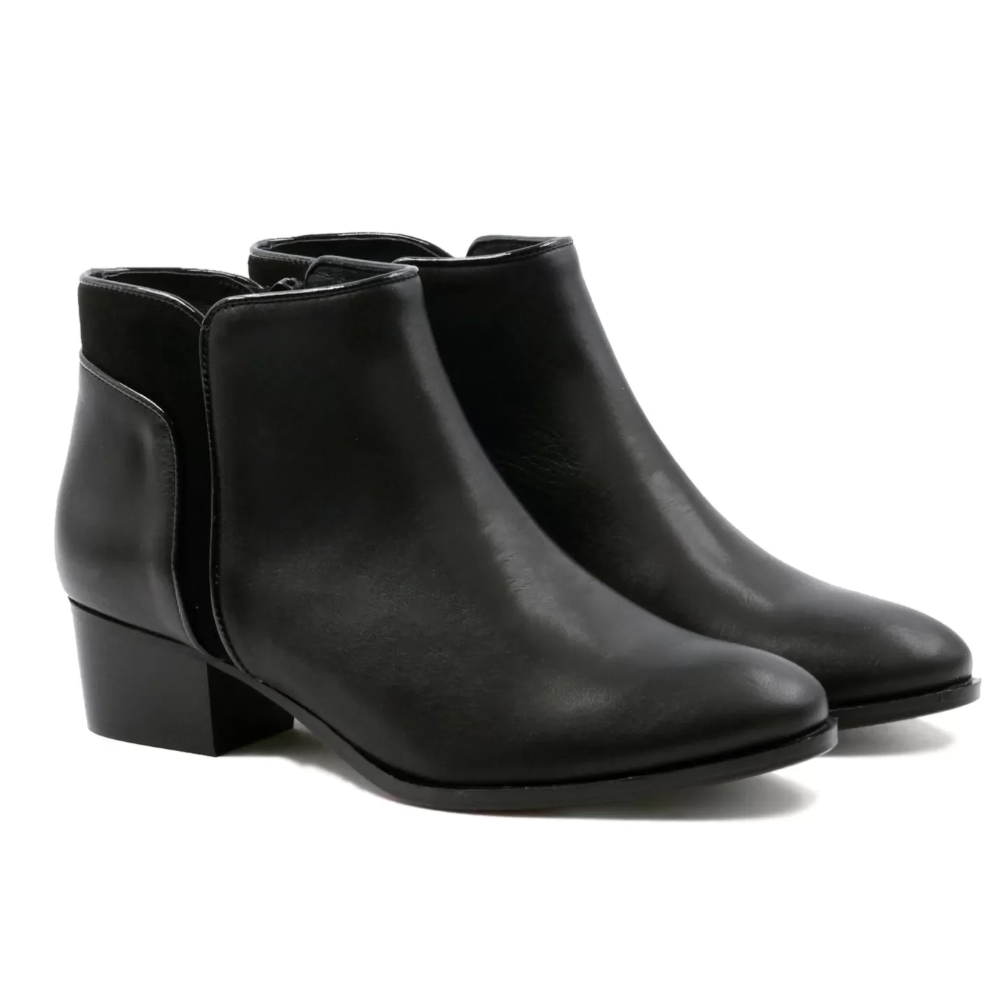 Bottines & Bottes-JULES & JENN Bottines Moyen Talon Cuir Noir