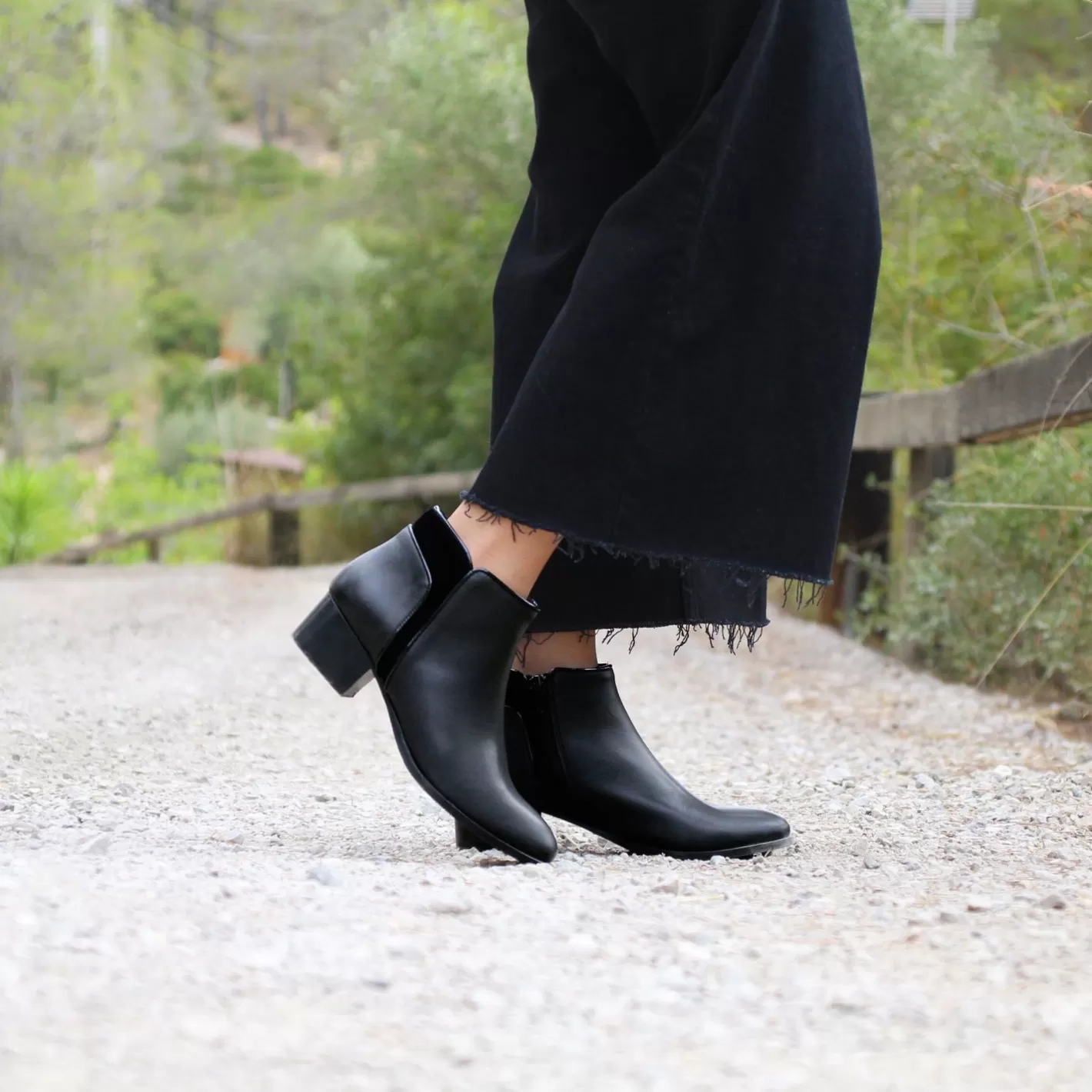 Bottines & Bottes-JULES & JENN Bottines Moyen Talon Cuir Noir