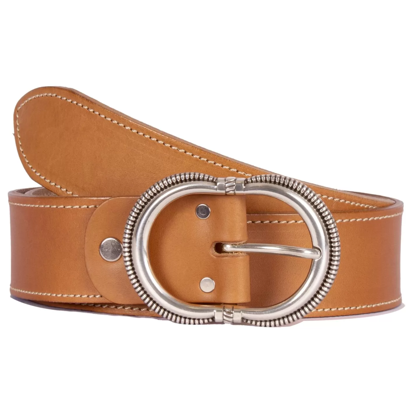 Ceintures-JULES & JENN Ceinture Camargue Cuir Camel
