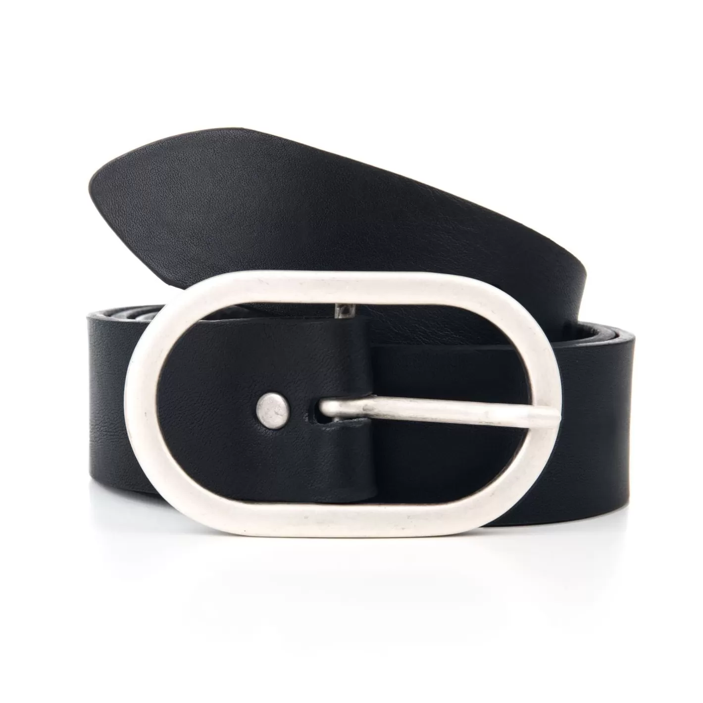 Ceintures-JULES & JENN Ceinture Large Cuir Noir
