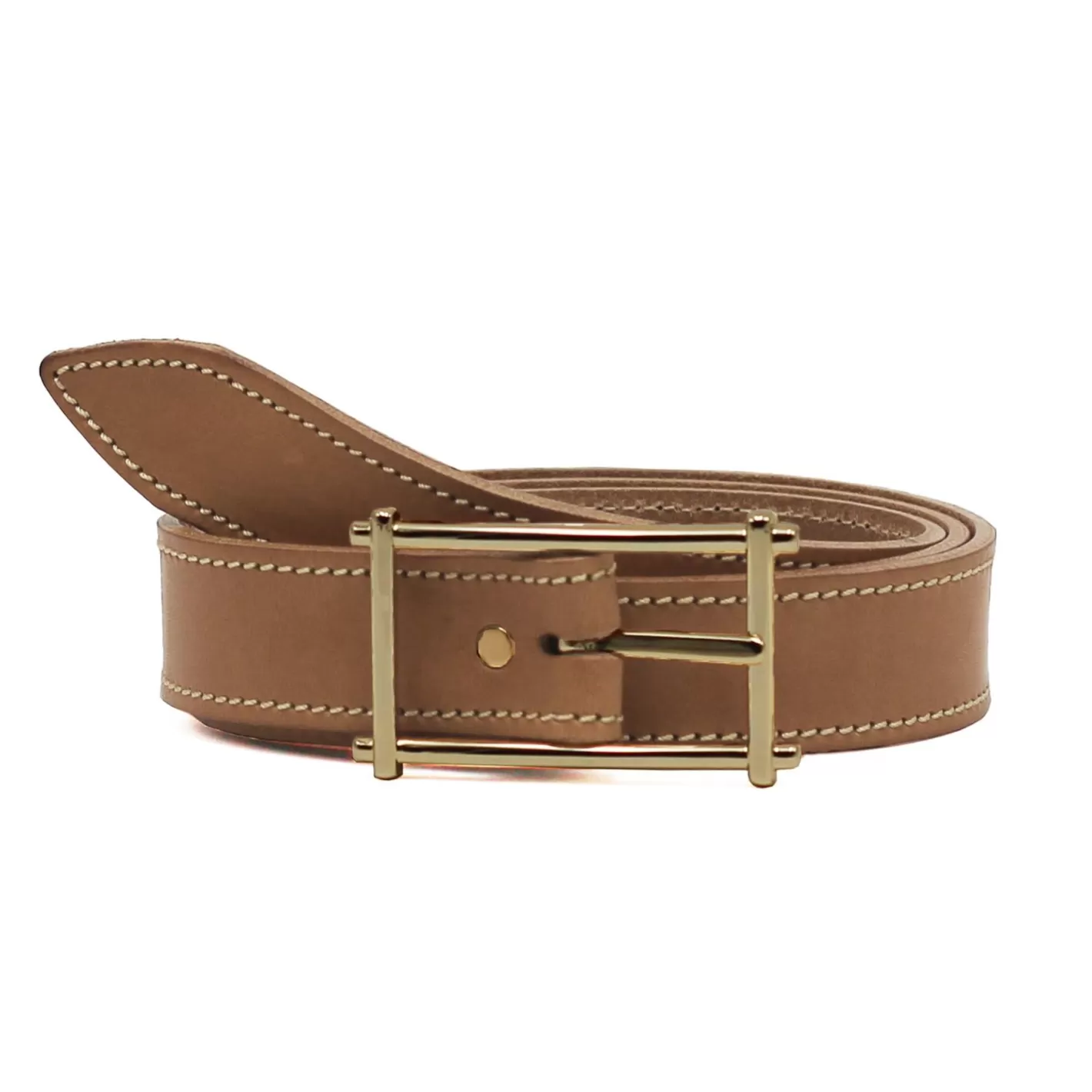 Ceintures-JULES & JENN Ceinture Mademoiselle Cuir Camel