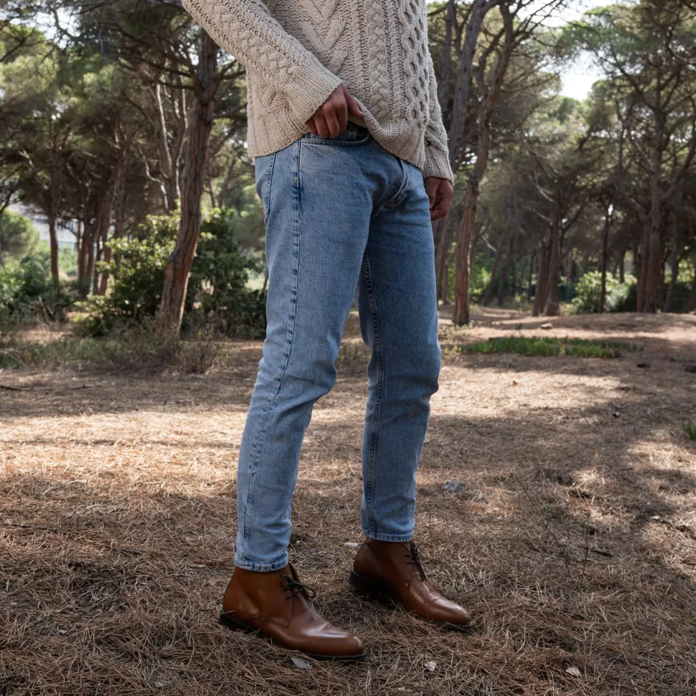 Boots-JULES & JENN Desert Boots Cuir Cognac