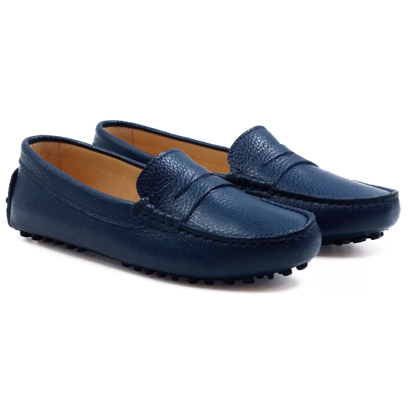 Mocassins & Derbies-JULES & JENN Mocassins Cuir Graine Bleu Bleu Marine
