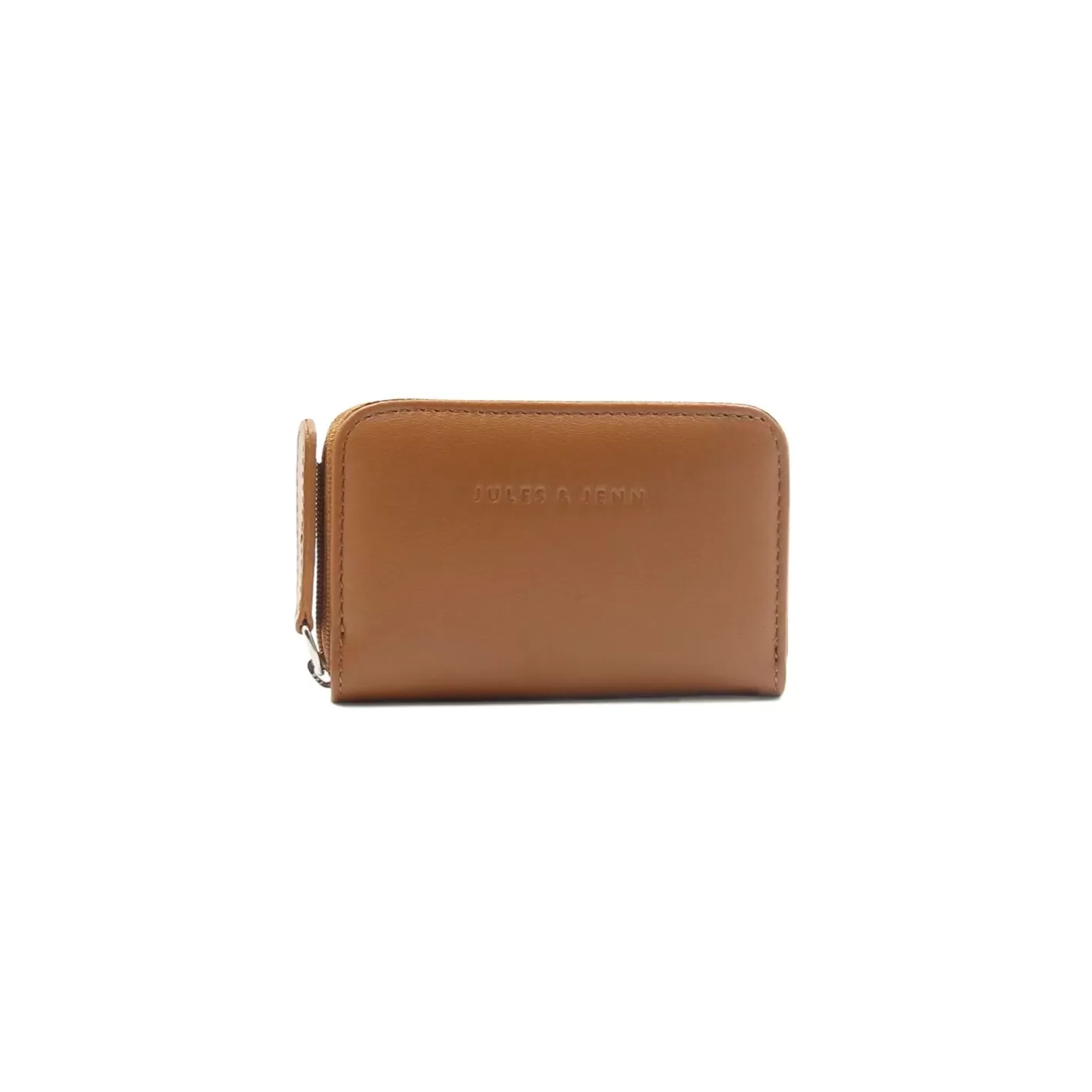 Petite Maroquinerie-JULES & JENN Porte-Monnaie Cuir Camel