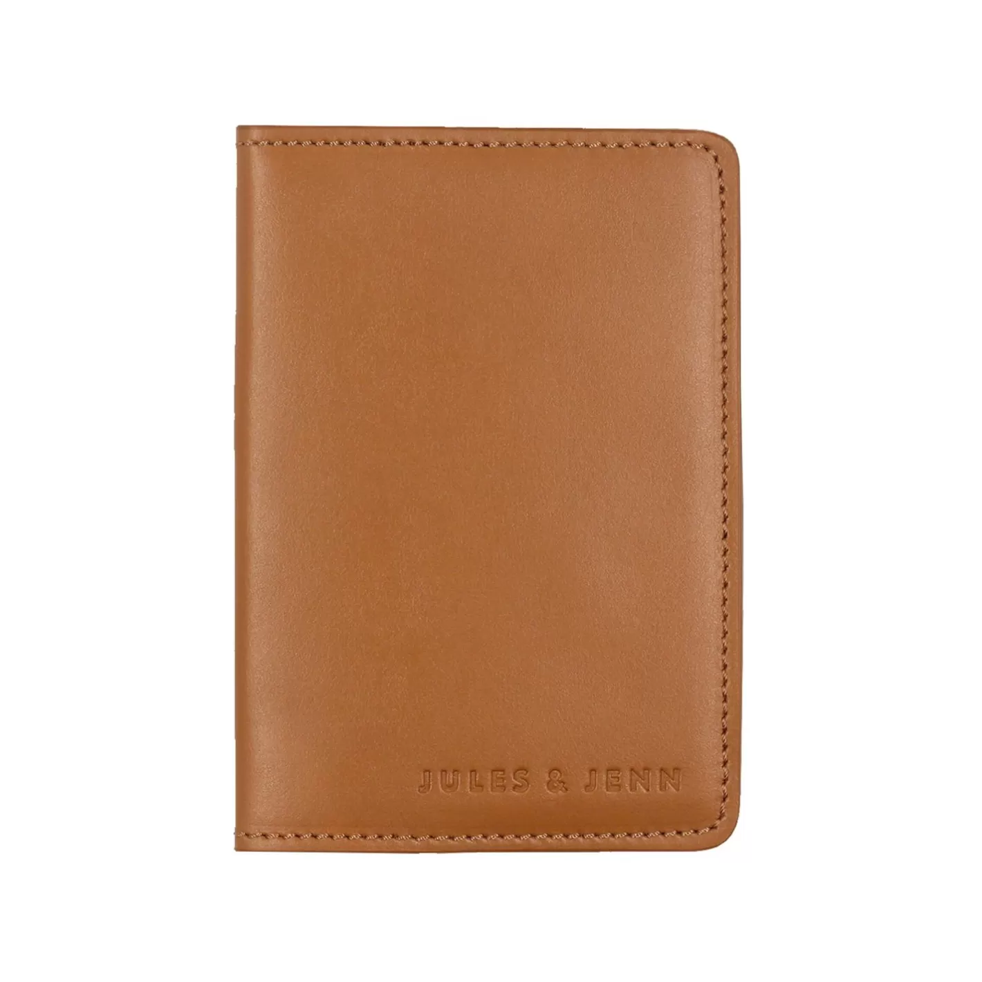 Petite Maroquinerie-JULES & JENN Protege Passeport Cuir Camel