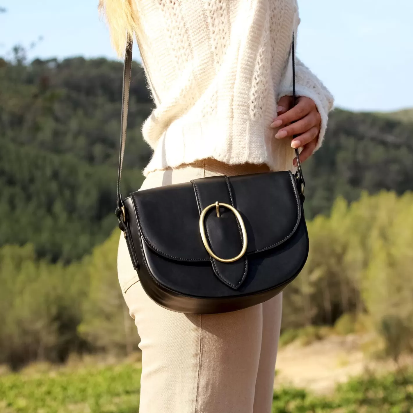 Sacs À Main-JULES & JENN Sac Boucle Cuir Noir