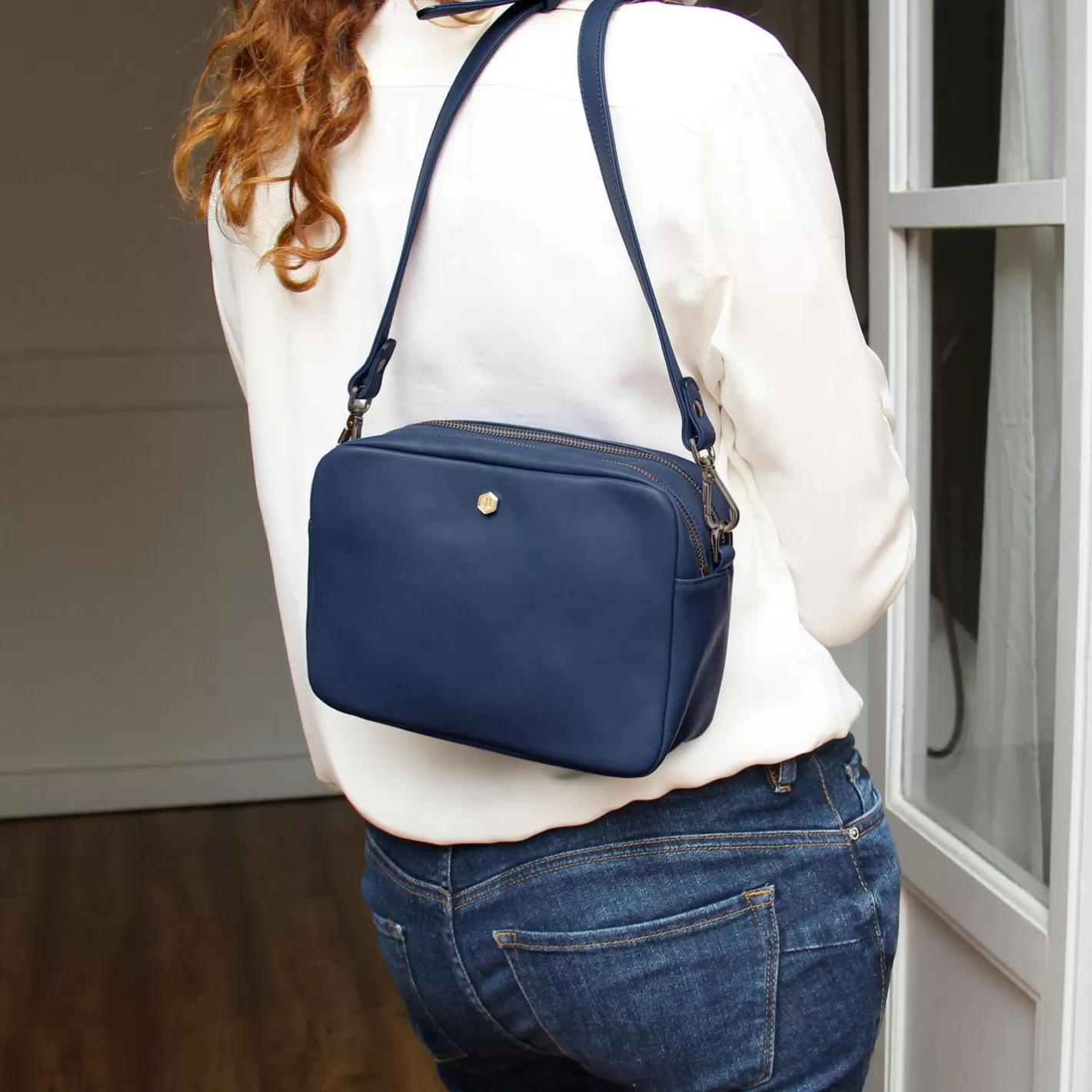 Sacs À Main-JULES & JENN Sac Gabrielle Cuir Bleu