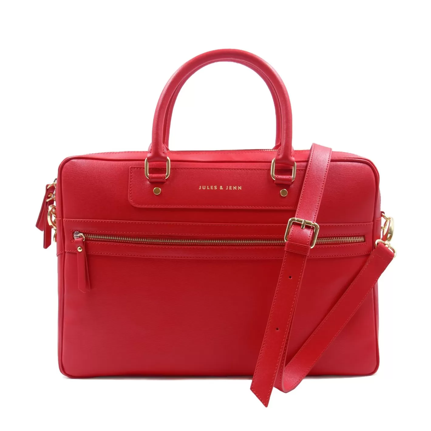 Sacs À Main-JULES & JENN Sacoche Cuir Grave Rouge